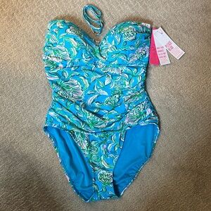 NWT Lilly Pulitzer flamenco swim bathing suit sz 12